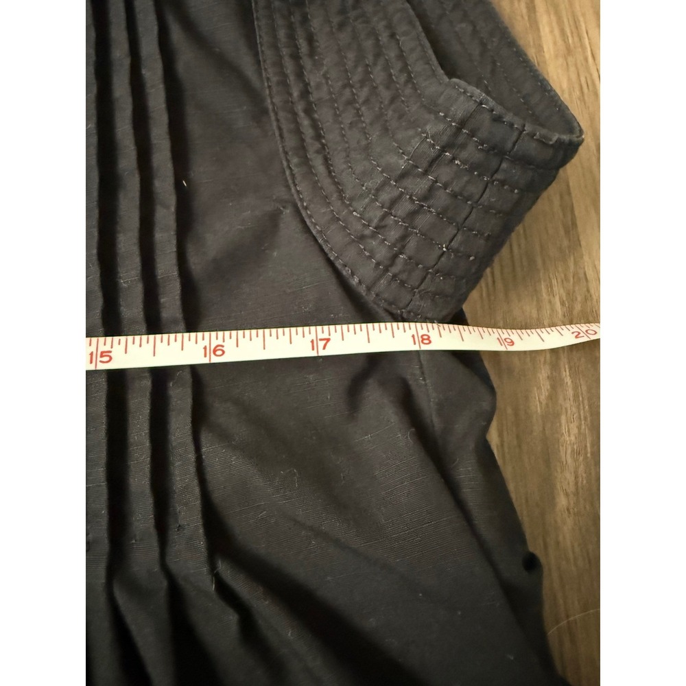 Hunter Bell Parker Black Mini Dress Womens Cotton‎ Poplin Pintuck Size Small - Picture 5 of 6
